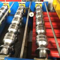 Machine de formage de rouleaux d'acier coloré pour tuiles émaillées et tôles de toiture en acier galvanisé, neuve, avec pompe à moteur à engrenages