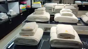 Оптовая продажа 5-звездочный отель набор полотенец для ванной комнаты белый Египетский хлопок набор банных полотенец для отеля