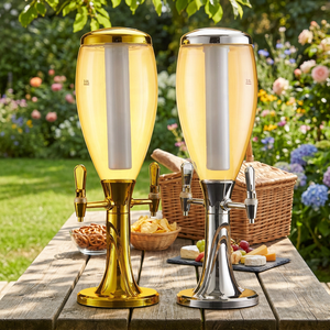 Distributeur <span class=keywords><strong>de</strong></span> vin et <span class=keywords><strong>de</strong></span> <span class=keywords><strong>bière</strong></span> pression portable en plastique <span class=keywords><strong>de</strong></span> haute qualité, 3 litres, avec refroidisseur <span class=keywords><strong>de</strong></span> <span class=keywords><strong>fût</strong></span> et 2 robinets, idéal pour les réunions <span class=keywords><strong>de</strong></span> famille - Product Image 3