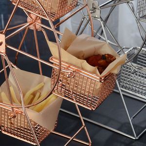 Nuevo Exhibidor Creativo de Aperitivos en Forma de Rueda de la Fortuna, Exhibidor de Postres de Múltiples Niveles para Papas Fritas y Pollo Frito - Product Image 6