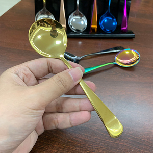 <span class=keywords><strong>Cucharas</strong></span> <span class=keywords><strong>de</strong></span> Acero Inoxidable Personalizadas al por Mayor con Logotipo, <span class=keywords><strong>Cucharas</strong></span> Redondas para <span class=keywords><strong>Postre</strong></span>, Café y Degustación - Product Image 5