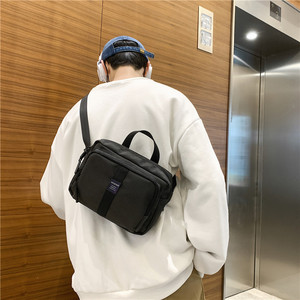 Shoulder <b>Chest</b> Bag Zipper Closure Sports Nylon <b>Small</b> Backpack and Women's Crossbody Mobile Phone Waist Bag - Product Image 4