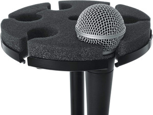Support de microphone portable professionnel OEM avec 6 supports de micro, pare-vent en métal et en mousse, support multi-microphones - Product Image 4