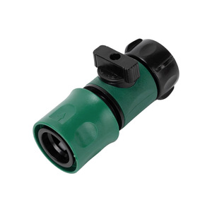 Connecteur d'eau de jardin en plastique ABS 25 mm à connexion rapide avec valve pour l'irrigation et le nettoyage - Product Image 3