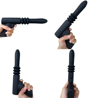 Automatischer Teleskop-Dildo Vibrator für Erwachsene, USB-Wiederaufladbar, Wasserdicht, Sex-Gun Dildo für Frauen, Männer, G-Punkt und Anale Masturbation