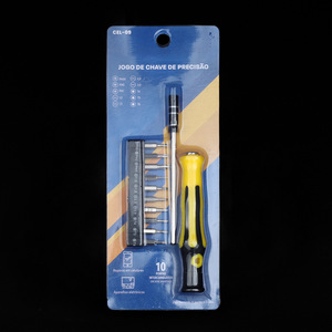 Cel-09 <b>Precision</b> <b>Screwdriver</b> <b>Set</b> 10 Bits Interchangeable For Mobile Phone Repair Tools Chrome Vanadium Steel - Product Image 1