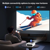 Projecteur portable B11 1080P LCD 280 lumens ANSI, projecteur Android 4K LCD vidéo WIFI