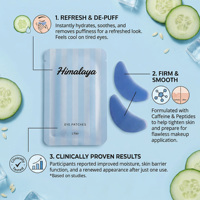 Patchs Hydrogel Contour des Yeux au Concombre, Caféine et Peptides Marque Blanche – Anti-Poches, Raffermissant, Anti-Rides, Hydratant
