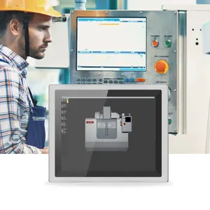 Oem Ptr17a Dubbele Poort 1 Jaar Resistief Scherm Usb Android 7.1/9/10 Software 12 Maanden Embedded Paneel Pc Industriële Terminal