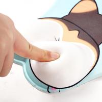 Tapis de souris confortable avec repose-poignets en gel Surface lisse Base en PU antidérapante pour ordinateur portable bureau