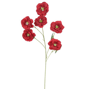 Flores Artificiales de Gardenia, 6 Cabezas, Flor de Seda para Decoración de Bodas, Arreglos para Pasillos - Product Image 1
