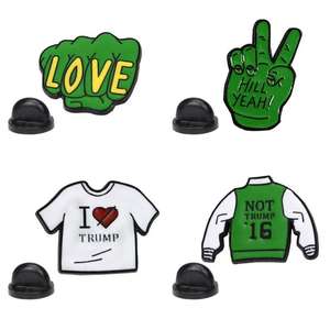 Sampel gratis tanpa Moq harga rendah kerah pakaian Pin topi lencana dekorasi logam kustom Pin Enamel lembut - Product Image 3