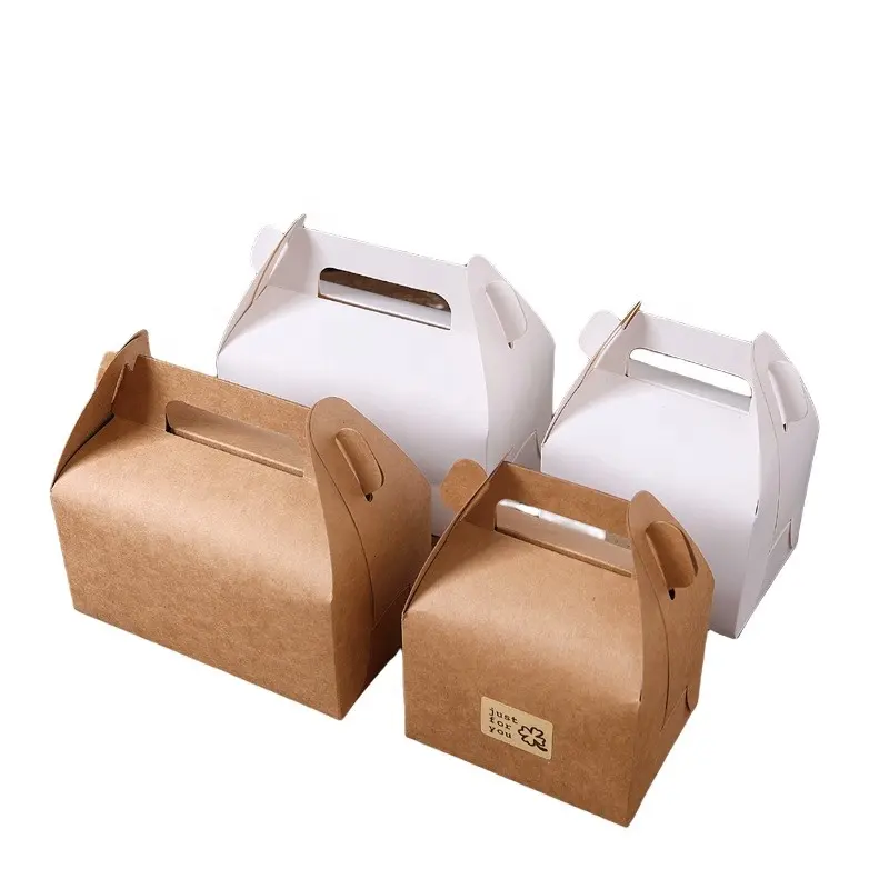 Заводская изготовленная на заказ гофрированная крафт-бумага пищевая крафт-бумага коробка для конфет Экологически чистая коробка для кексов ручной работы 89