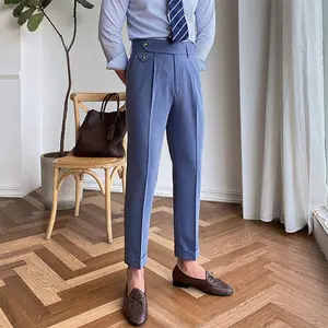 Custom ized Gentleman Elegante und bequeme Herren hose Kleid Baumwoll hose Slim Fit Tapered Herren Chinos Hose