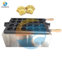 Prix d'usine Nouveau Gaufrier et Machine à Donuts Électrique Mini Professionnel Multifonctionnel en Acier Inoxydable, Formes Patte de Chat et Patte d'Ours