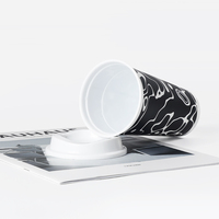Gobelet isotherme personnalisé 16 oz à changement de couleur, tasse de voyage réutilisable en plastique pour café chaud ou froid avec logo
