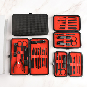 Kit de cortaúñas para manicura y cuidado de las uñas <span class=keywords><strong>Promo</strong></span> Juego de 18 piezas de acero inoxidable para manicura y pedicura - Product Image 2