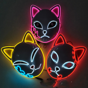 Masque de Renard LED <span class=keywords><strong>pour</strong></span> Cosplay d'Anime Japonais, Carnaval, Masquerade, <span class=keywords><strong>Halloween</strong></span>, Costumes de Films et de Télévision - Product Image 3
