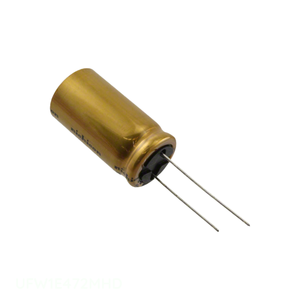 Condensador de Canal de Fabricante, Tipo Through Hole, 4700 uF, Aluminio, 4700UF, 20%, 25V, Radial, UFW1E472MHD - Product Image 1