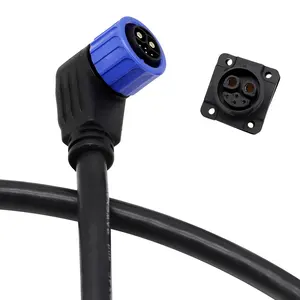 Factory Price M23 6 Pin 2+4 Connector Waterproof Bike Battery Discharge 6 Pin For E Bike Push Lock Large ev charger connectors