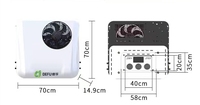 Climatiseur de toit tout-en-un DEFU pour véhicules, compresseur électrique à spirale 12V/24V, garantie 1 an, voitures, camions, 7000-10000 BTU