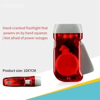 Lampe torche d'urgence EDC extérieure à LED tricolore rechargeable, fonctionnant sur piles AA, avec interrupteur à bouton-poussoir, indice de protection IP65