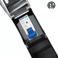 OEM 30A 8Way PDU C13 prise et compteur LCD et disjoncteur 32A l6-30P prise de compteur Rack PDU pour serveur de données