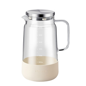 Jarra de Agua de Vidrio Little Bear de 1.8L, Gran Capacidad, para Preparación en Frío, Uso Doméstico, Color Beige - Product Image 5