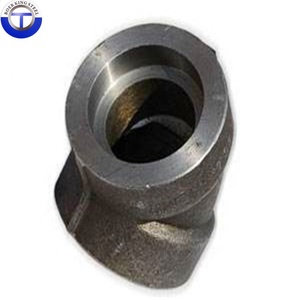 Douille forgée en acier inoxydable 3000 LB SUS304 A105 SW, connecteur à 45 degrés, soudage et filetage - Product Image 6