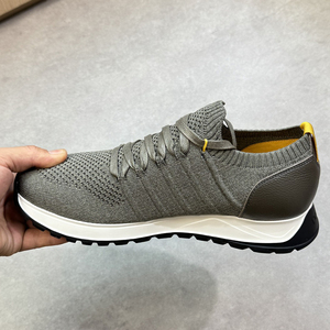Giày thể thao đi bộ đi bộ sẵn sàng đi bộ bằng vải da 2025 nam mùa hè thường ngày có dây buộc thoáng khí - Product Image 5
