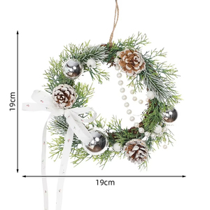 Venta de fábrica de alta calidad hermoso arreglo <span class=keywords><strong>floral</strong></span> hecho a mano corona de decoración de vacaciones perfecta - Product Image 4