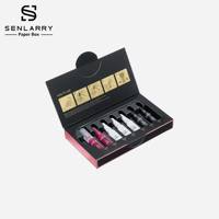 Boîte d'emballage magnétique personnalisée avec logo, recyclable, pour cosmétiques, maquillage, parfum, vernis à ongles