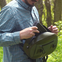 Sac banane étanche 840D en TPU double face 7,5 L pour la pêche à la mouche avec porte-canne à pêche et sangle réglable