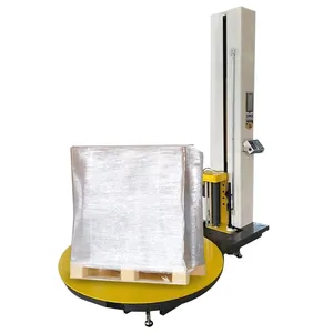 Fabrikant Groothandel Semi Automatische Stretch Pallet Wrapper Pallet Wikkelen Machine