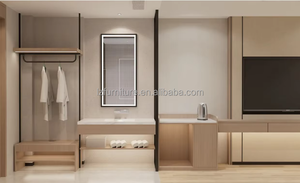 Juego de Muebles de Dormitorio de Hotel de Lujo de 5 Estrellas con Cama King Size y Cabecera de Madera Personalizada - Product Image 5