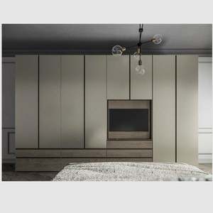 Armario Plegable Moderno con Estructura de Estantes para Hombre, Armario Simple de Melamina, Mueble de Dormitorio - Product Image 2