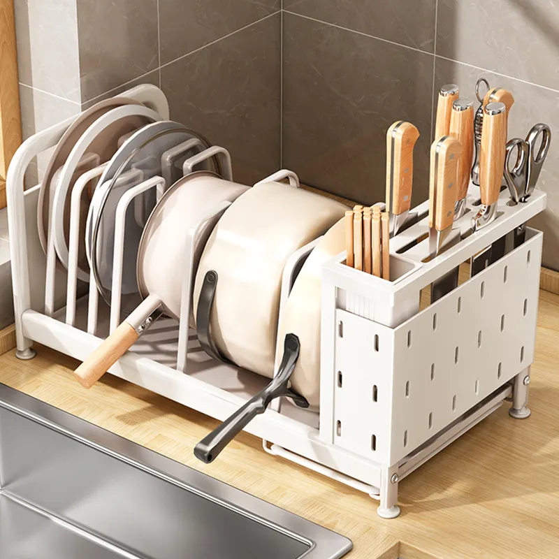 Talheres kichen acessórios prateleira organizador placa bandeja armário ajustável prato dreno tigela pauzinho faca utensílios armazenamento rack