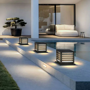 โคมไฟ LED กันน้ำ IP65สำหรับสวนเสา E27กลางแจ้งรั้วภูมิทัศน์สำหรับประตูลานโคมไฟเสากันแดด - Product Image 3