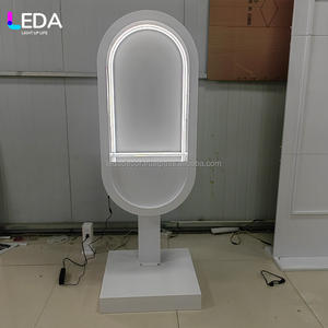 LEDA Hot Sale Custom Metal White Warm Light Message Phone Wedding Stage Telephone <b>Stand</b> <b>Backdrop</b> for Wedding Events - Product Image 1