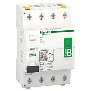 Nuevo Interruptor Diferencial <span class=keywords><strong>de</strong></span> Sobrecorriente Original en Stock A9Z61440, 40A Nominales, 30mA IDiff, 3+N Polos, <span class=keywords><strong>Corte</strong></span> - Product Image 1