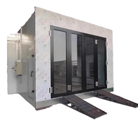 Table de peinture automobile certifiée CE, directement de l'usine, avec éclairage LED et système de chauffage électrique 48 kW, température de cuisson 0-80°C