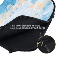 Sac de raquette de pickleball en tissu de plongée Changfu 170, housse de protection pour tennis de table, portable, extérieur, peinture abstraite éclaboussée, nouveauté