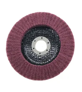 125mm Non-Woven Flap Disc Abrasive Tools for Satin Finishing Cleaning and Polishing of Various Metal Surfaces OEM