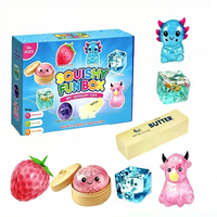 Lot de 8 jouets anti-stress mignons style Malt, à rebond lent, sensoriels, à presser, en boîte cadeau promotionnelle