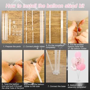 Wholesale STELLAR Hot Selling Birthday Party Decoration <b>Balloons</b> Accessories Clear Plastic Durable <b>Balloon</b> Table Stand Floating - Product Image 4