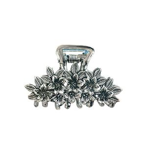 Luxe Kleine Bloem Antiek Goud Zilver Metallic Haarklem Clip Mini Blad Daisy Haarklauwen Bloemen Metalen Klauw Clips - Product Image 5