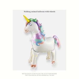 New 3D Cartoon Self-Standing Foil <strong>Balloon</strong> Jungle Walking Animal <strong>Balloons</strong> Happy Birthday Party Decoration Wheeled Animal <strong>Balloon</strong> - Product Image 6