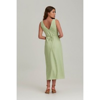 Robe d'été personnalisée de haute qualité, économique, à col en V, froncée, élégante, écologique, à bordure coquillage, silhouette trapèze, sans manches, sexy et raffinée