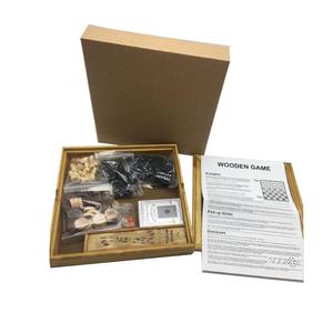 Bộ Trò Chơi Hộp Gỗ 6 Trong 1 Bao Gồm Cờ Vua, Cờ Đam, <span class=keywords><strong>Backgammon</strong></span>, Domino, Poker, Trò Chơi Gia Đình Mikado Đặt Trò Chơi Bảng Gỗ - Product Image 2
