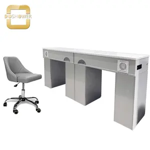 Acryl Poeder Nagel Station Pedicure Meubels Voor Led Licht Dubbele Manicure Tafel Van Nagel Tafel Set Droger Fabriek